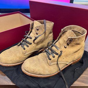 Wolverine Original 1000 Mile Boots Brown TAN Waxy Rough Leather Men's 9.5